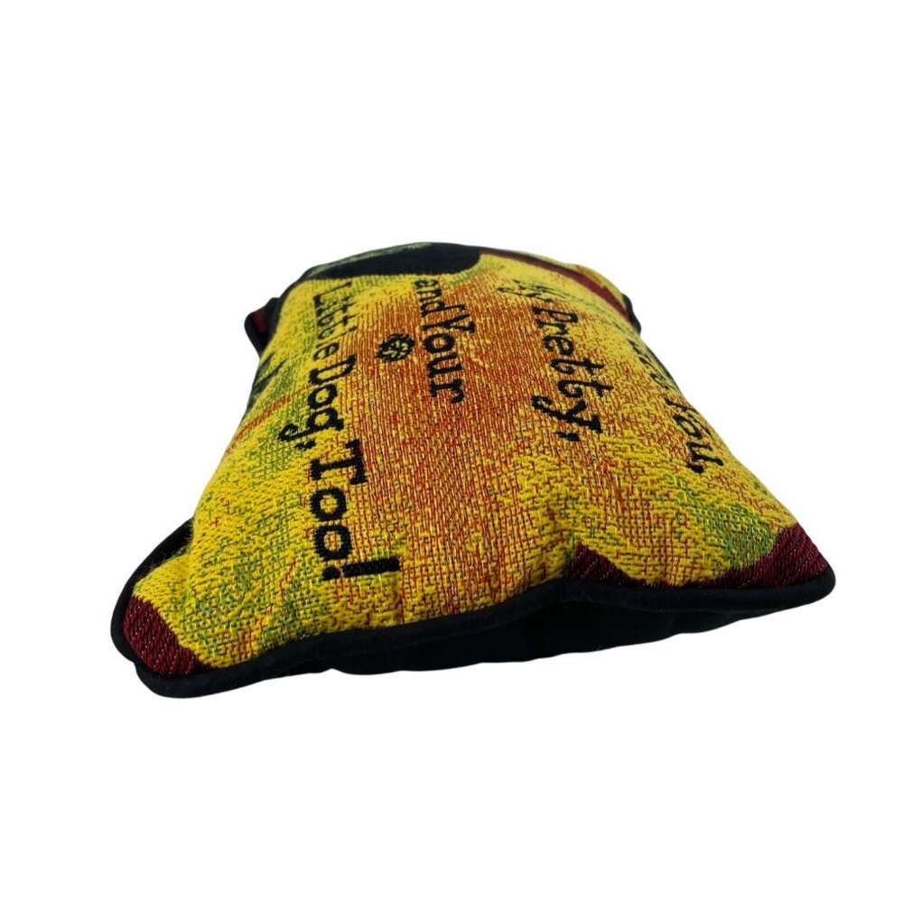 Wizard Of Oz Wicked Witch Tapestry Pillow With "Ill Get You My Pretty" Quote - Picture 5 of 10
